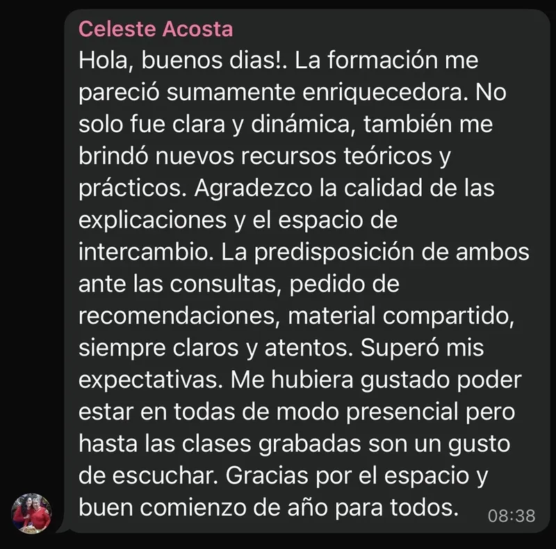 Reseña de un alumno