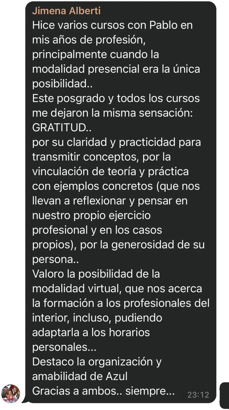 Reseña de un alumno