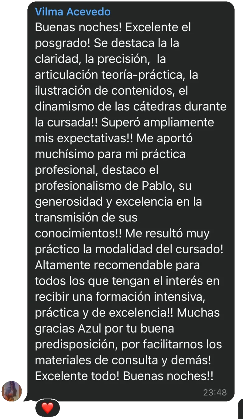 Reseña de un alumno